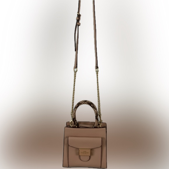Coach Snake Embossed Trim Mini Pepper Crossbody - Picture 16 of 16